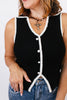 Prep Talk Vest - FINAL SALE - Macoma Boutique110 Tanks