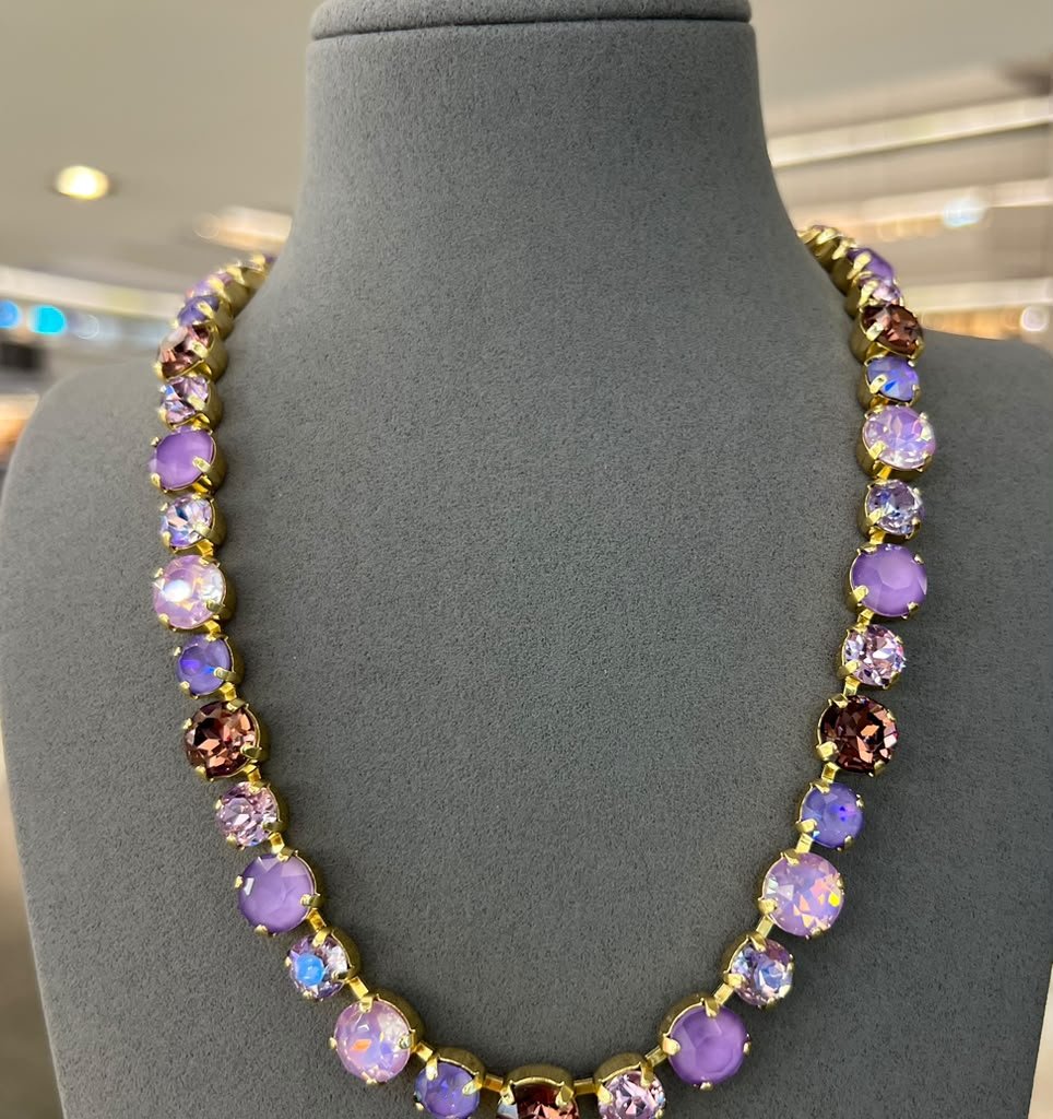 Presale: Catching Compliments Necklace 8/10MM in Purple Mix - Macoma Boutique555 Presales