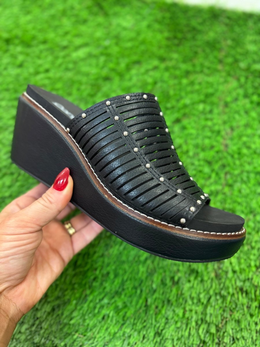 Presale: Corky's Black Much Better Sandals