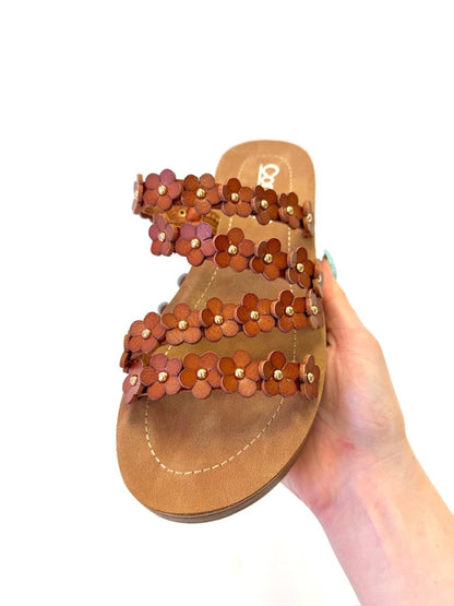 PRESALE: Corky's Cognac Garden Party Sandals - Macoma Boutique304 Sandals