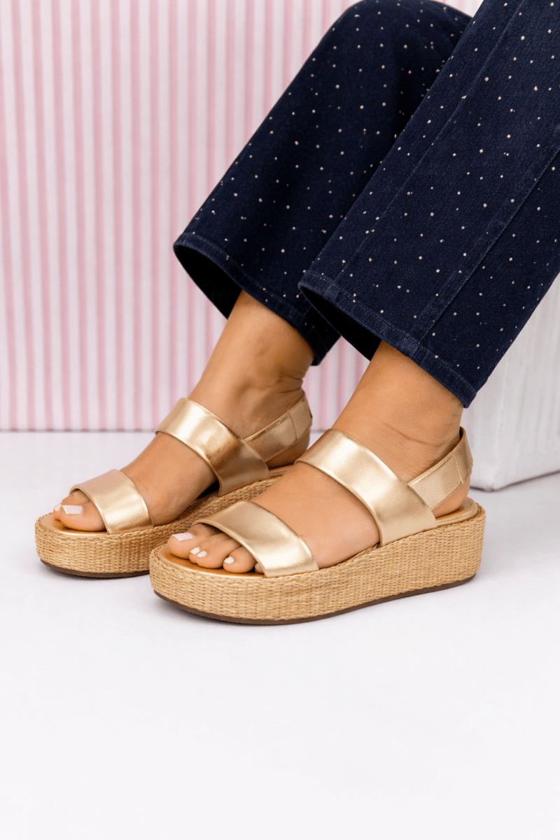 PRESALE: Corky's Gold Heatwave Sandals - Macoma Boutique304 Sandals