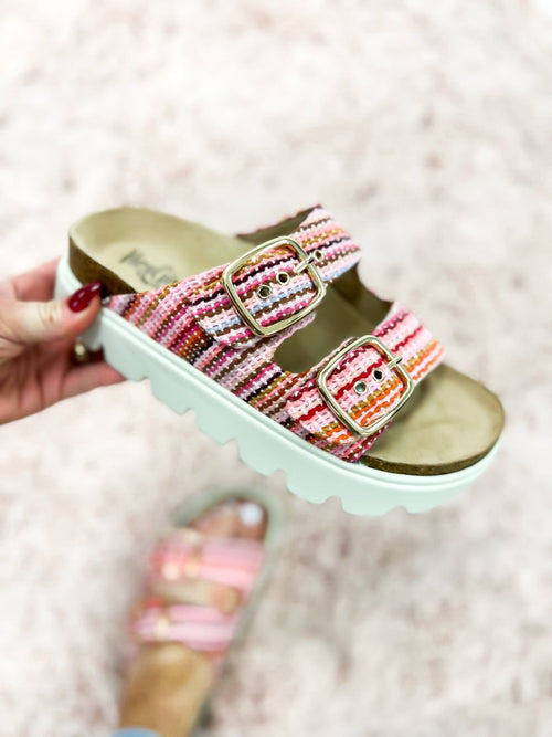 Presale: Corky's Pink Multi 2 Rumor Has It Sandals - Macoma Boutique304 Sandals