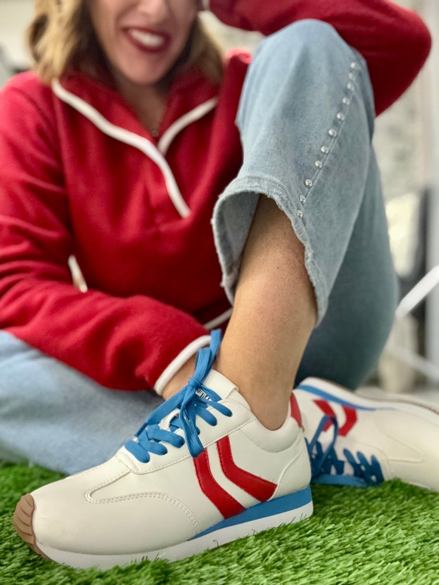 Presale: Corky's Red White Blue Kickoff Sneakers