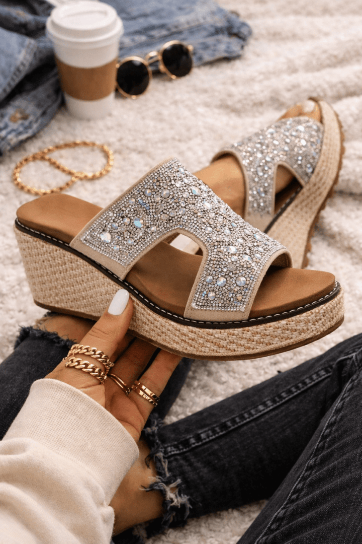 PRESALE: Corky's Rhinestone Kiss N Tell Wedges - Macoma Boutique302 Wedges & Heels