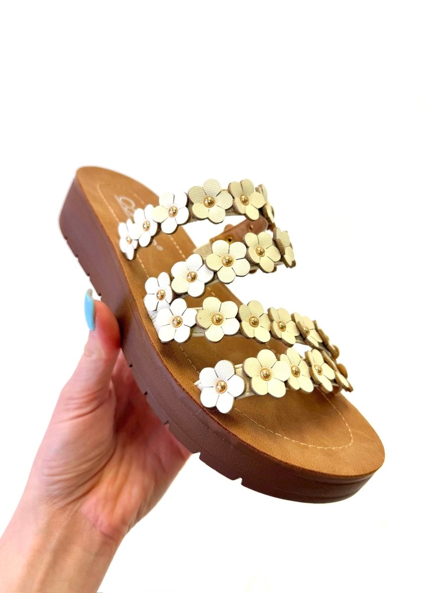 PRESALE: Corky's White Garden Party Sandals - Macoma Boutique304 Sandals
