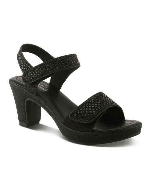 Presale: Patrizia Black Shine Heels - Macoma Boutique302 Wedges & Heels