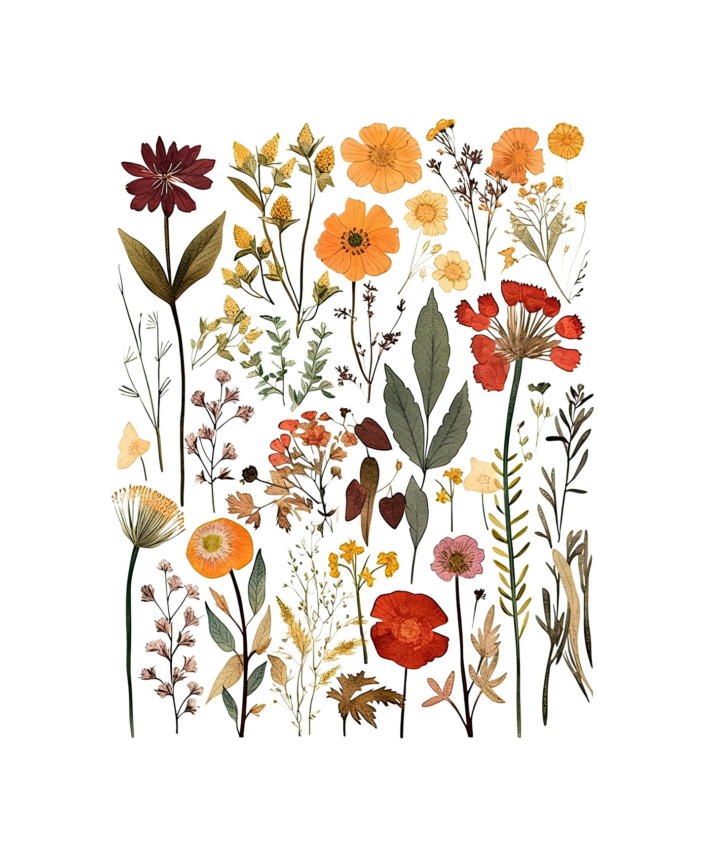 Pressed Flowers Graphic Pullover - FINAL SALE