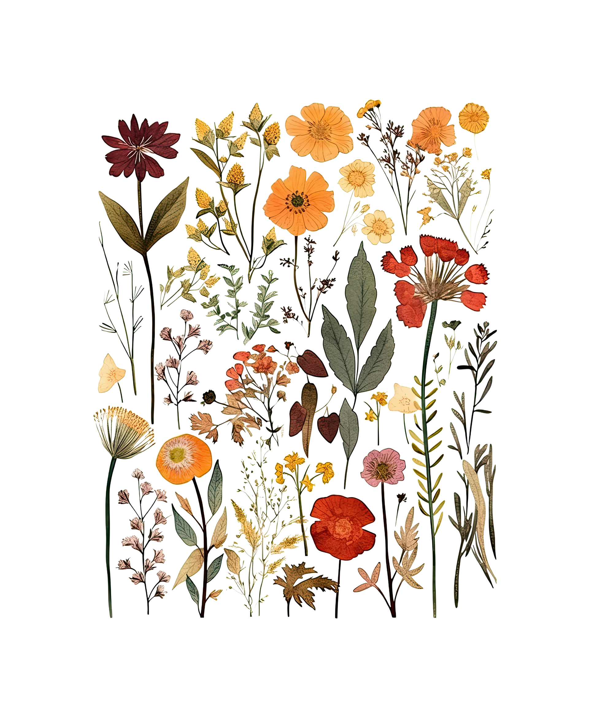 Pressed Flowers Graphic Pullover - FINAL SALE