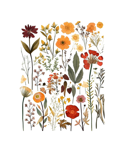 Pressed Flowers Graphic Pullover - FINAL SALE