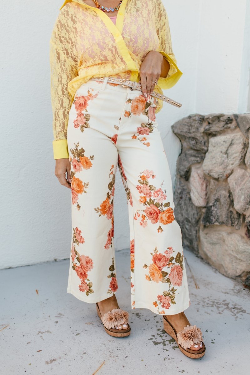 Pretty In Petals Pants - Macoma Boutique210 Other Bottoms