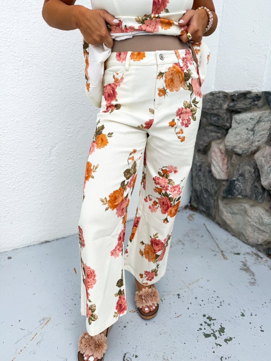 Pretty In Petals Pants - Macoma Boutique210 Other Bottoms