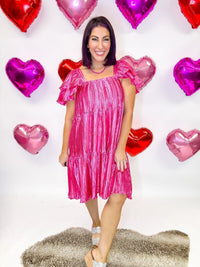 Pretty In Pink Dress - Reg/Curvy -FINAL SALE