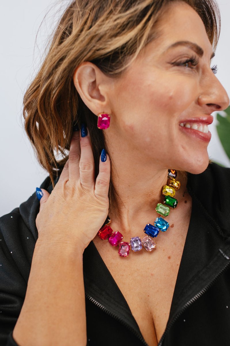 Pretty Pop Necklace/Earring Set In Multi - Macoma Boutique310 Accessories/Jewelry