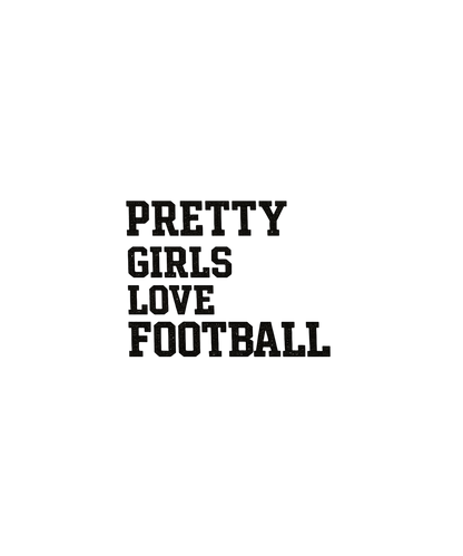 Pretty Girls Love Football Graphic Tee - FINAL SALE