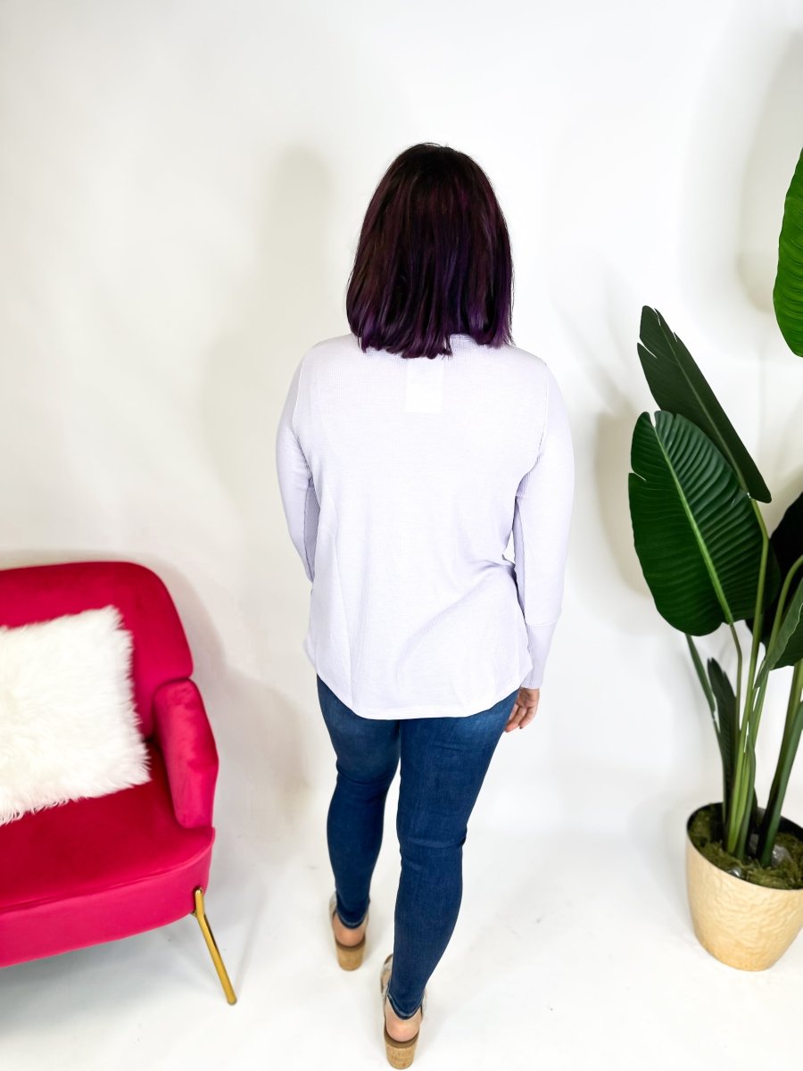 Pure Lilac Top - Reg/Curvy - FINAL SALE - Macoma Boutique120 Long Sleeve