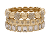 Radiant Gold Crystal Stack Set - Macoma Boutique310 Accessories/Jewelry