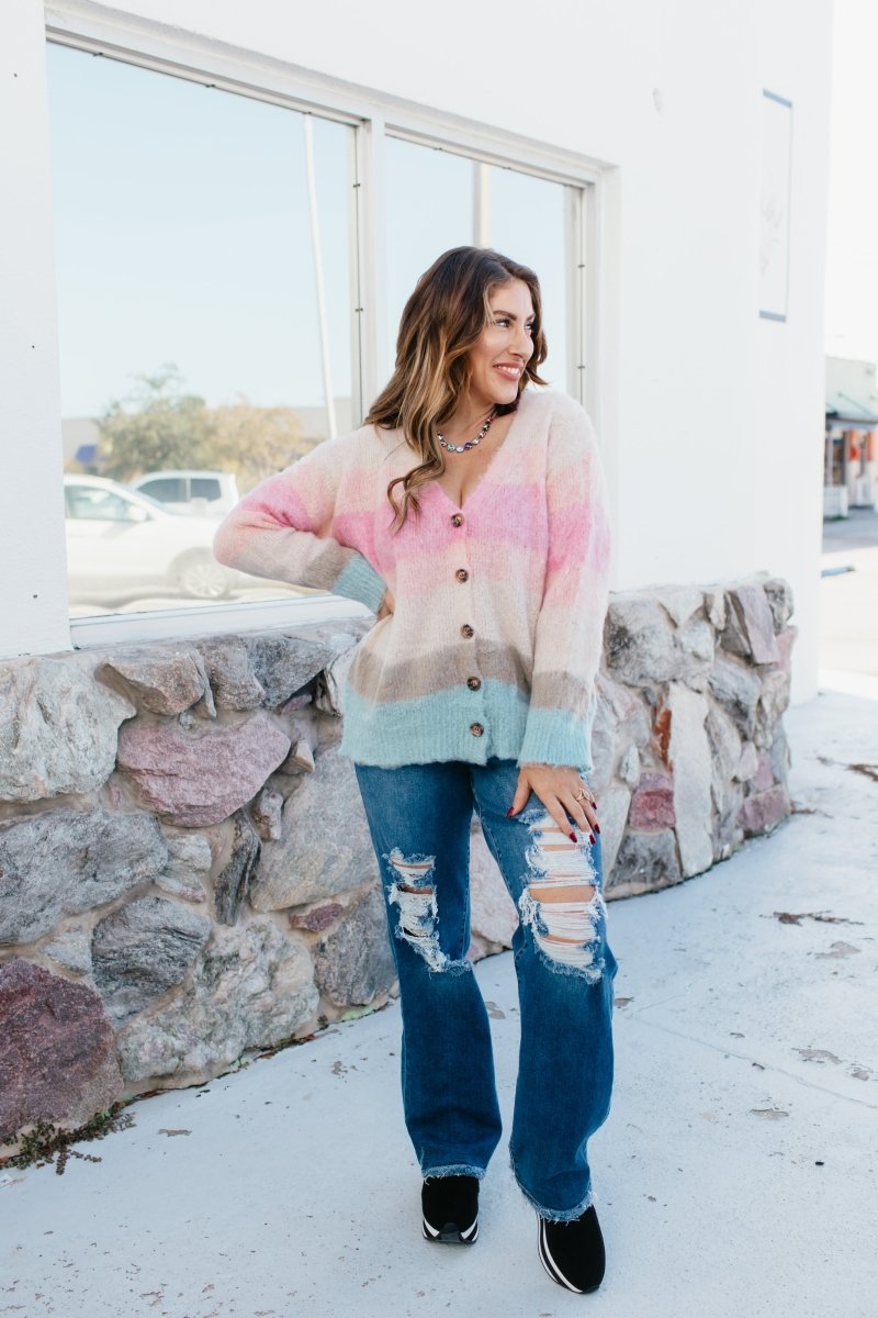 Rainbow Haze Cardigan - Macoma Boutique130 Sweaters
