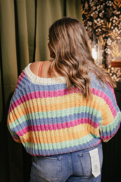 Rainbow Sherbert Cardigan - Reg & Curvy - Macoma Boutique220 Cardigans/Kimonos
