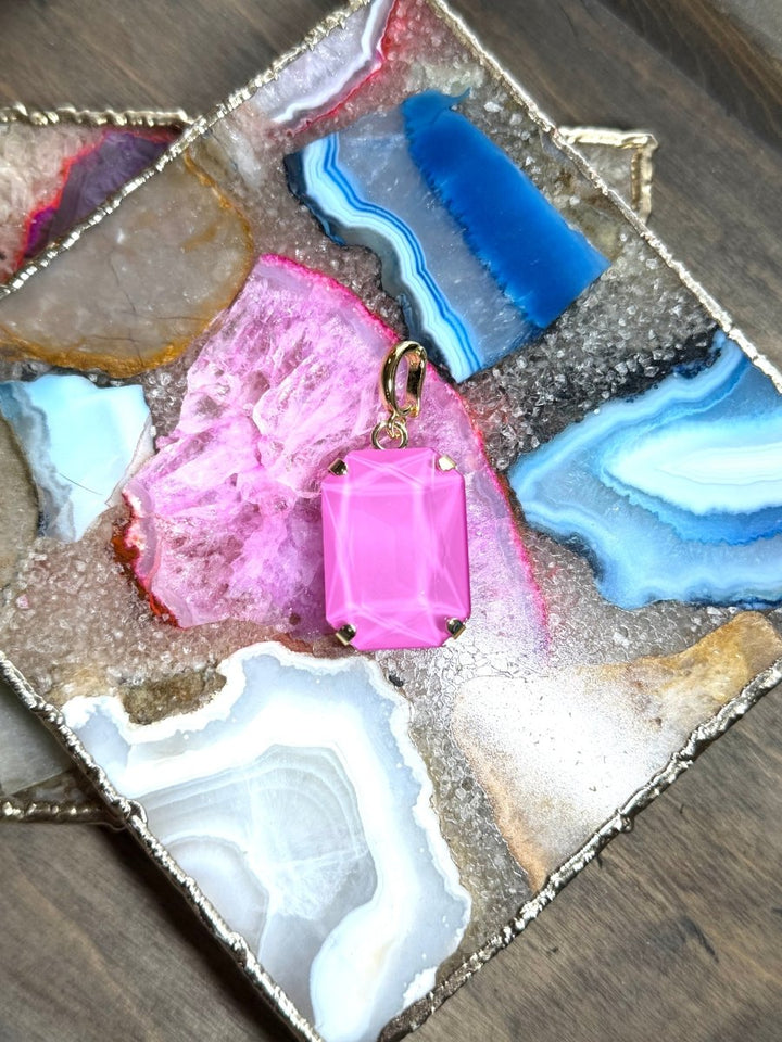 Rectangular Charm in Bright Unicorn - Macoma Boutique315 Jewelry