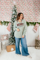 Red Plaid Christmas Graphic Hoodie - FINAL SALE - Macoma Boutique555 Presales