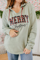 Red Plaid Christmas Graphic Hoodie - FINAL SALE - Macoma Boutique555 Presales