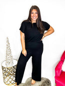 Relax All Day Lounge Set in Black - FINAL SALE - Macoma Boutique290 Loungewear/Sets