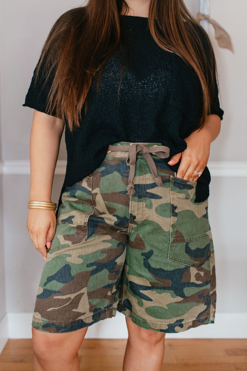 Risen Adventure Ready Bermuda Shorts - Reg & Curvy - Macoma Boutique180 Shorts