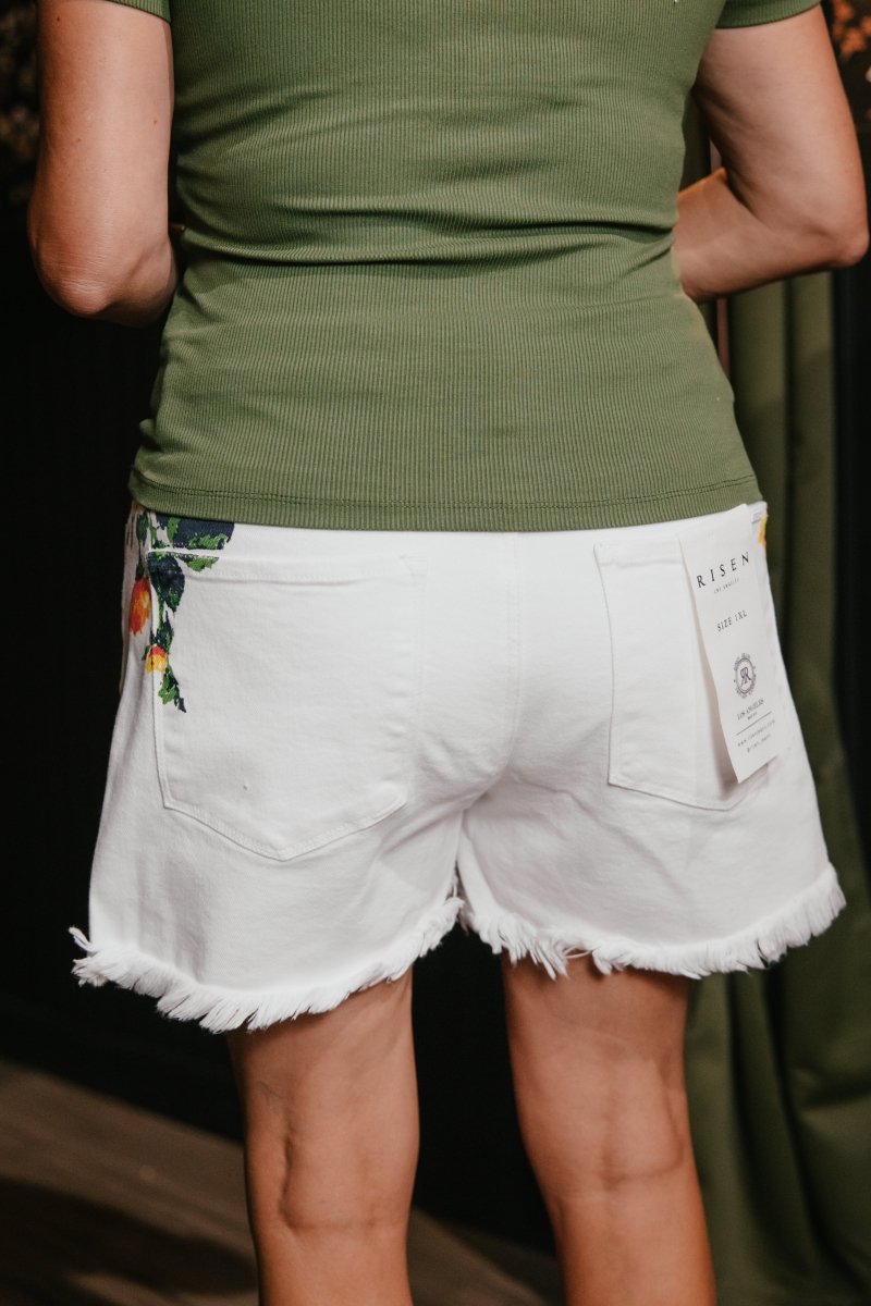 Risen Floral Crush Tummy Control Shorts - Reg & Curvy - Macoma Boutique180 Shorts