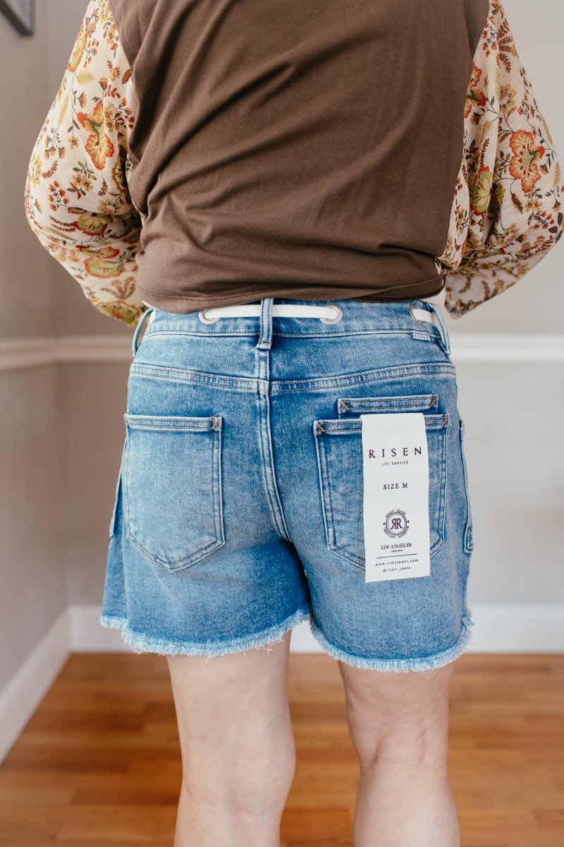 Risen Frequent Flyer Drawstring Shorts - Reg & Curvy - Macoma Boutique180 Shorts