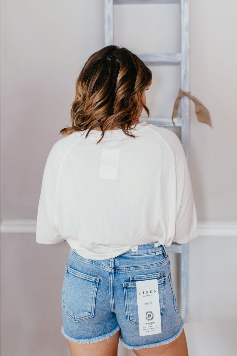 Risen Frequent Flyer Drawstring Shorts - Reg & Curvy - Macoma Boutique180 Shorts