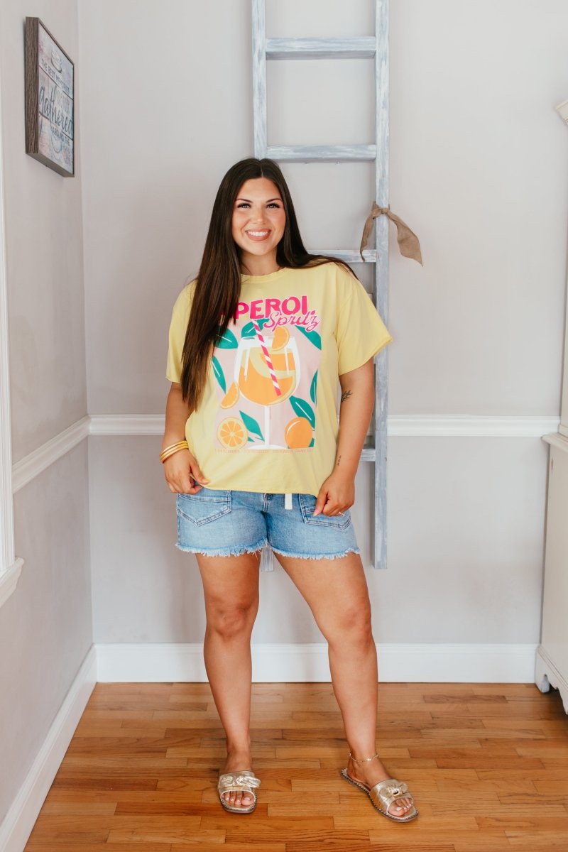 Risen Frequent Flyer Drawstring Shorts - Reg & Curvy - Macoma Boutique180 Shorts