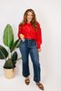 Risen Retro Stitch Crop Jeans - Reg & Curvy - Macoma Boutique170 Denim