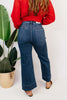 Risen Retro Stitch Crop Jeans - Reg & Curvy - Macoma Boutique170 Denim