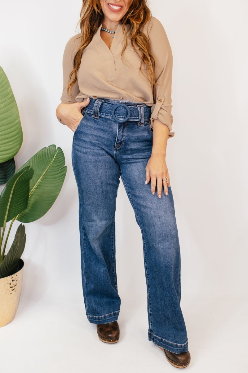 Risen Sculpt & Slay Tummy Control Jeans - Reg & Curvy - Macoma Boutique170 Denim