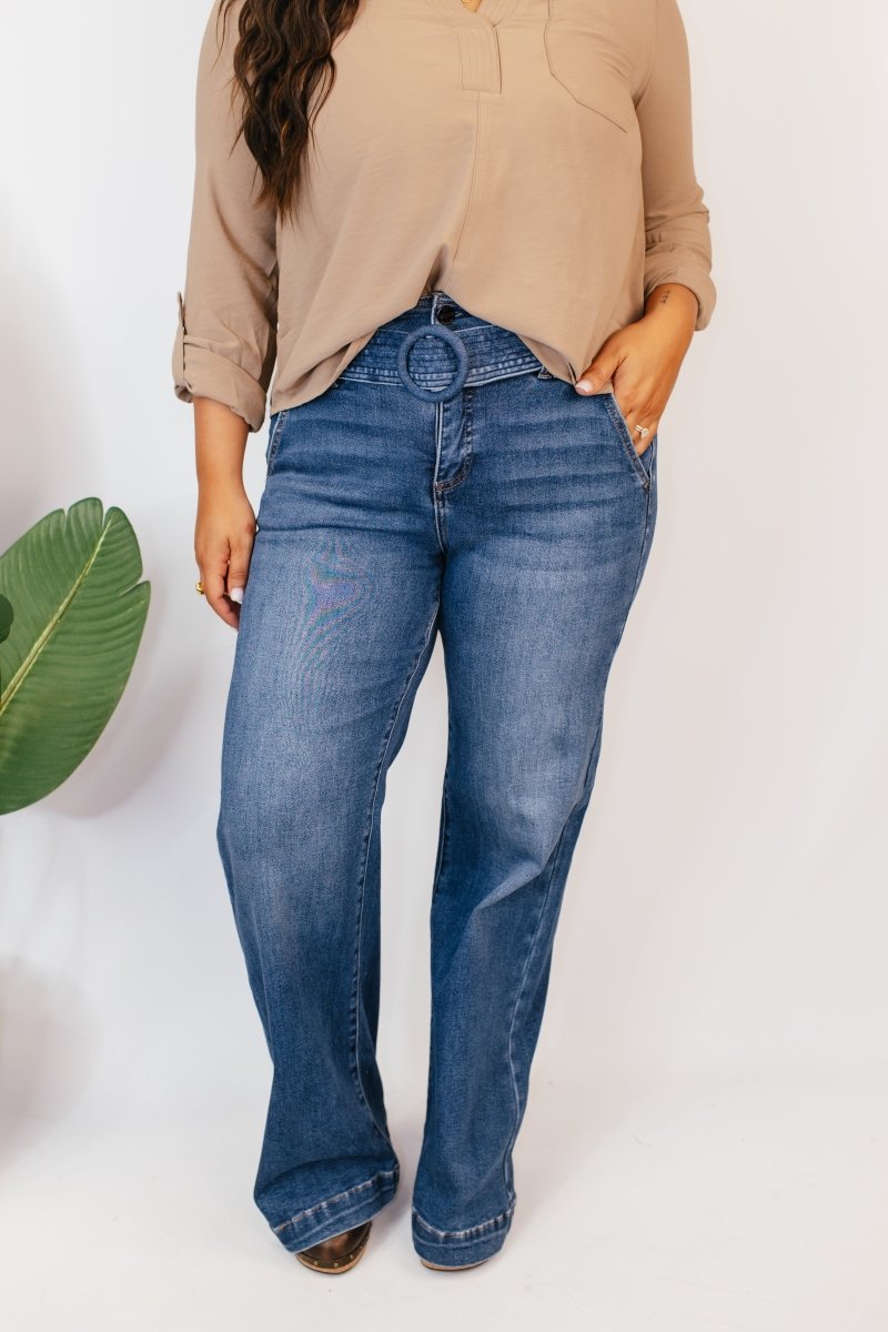 Risen Sculpt & Slay Tummy Control Jeans - Reg & Curvy - Macoma Boutique170 Denim