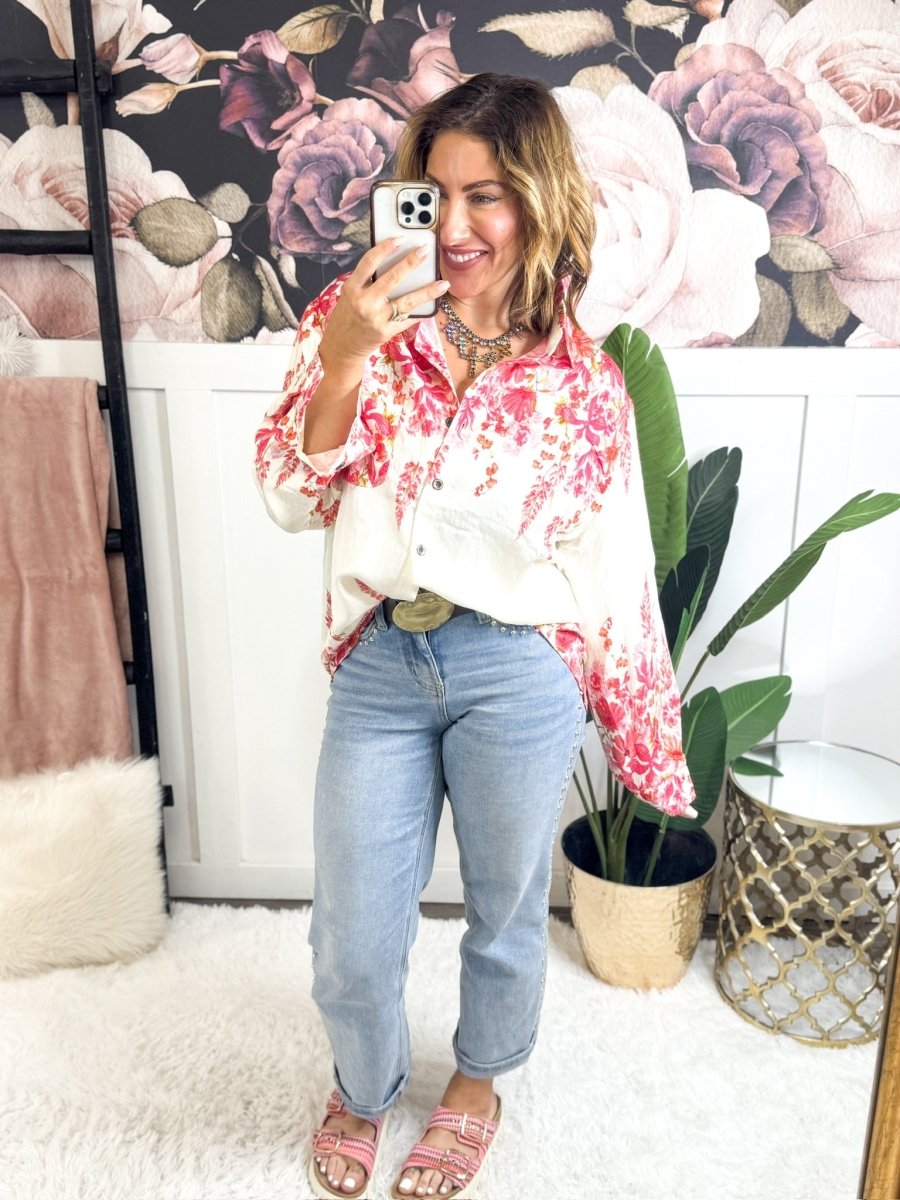 Romantic Drift Floral Top