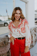 Romantic Drift Floral Top - Macoma Boutique120 Long Sleeve