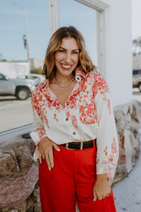 Romantic Drift Floral Top