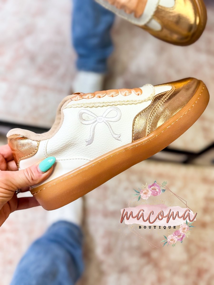 Rose Gold Jessie 2 Sneakers - Macoma Boutique301 Sneakers