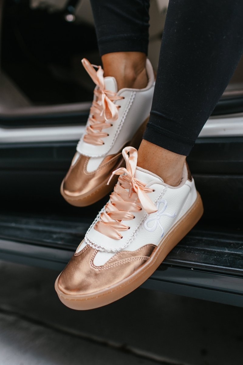 Rose Gold Jessie 2 Sneakers - Macoma Boutique301 Sneakers