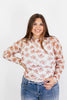 Rose Mirage Top - Reg/Curvy - FINAL SALE - Macoma Boutique120 Long Sleeve