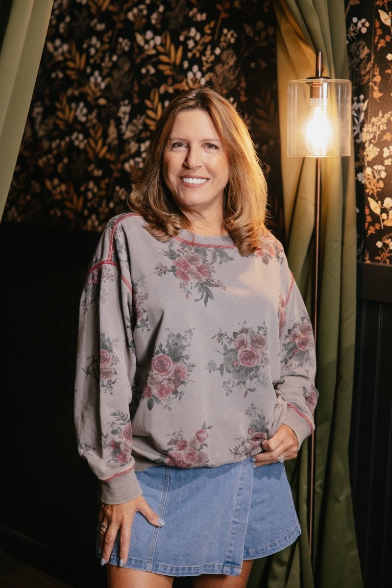 Rosewood Retreat Sweatshirt In Ash - Macoma Boutique130 Sweaters