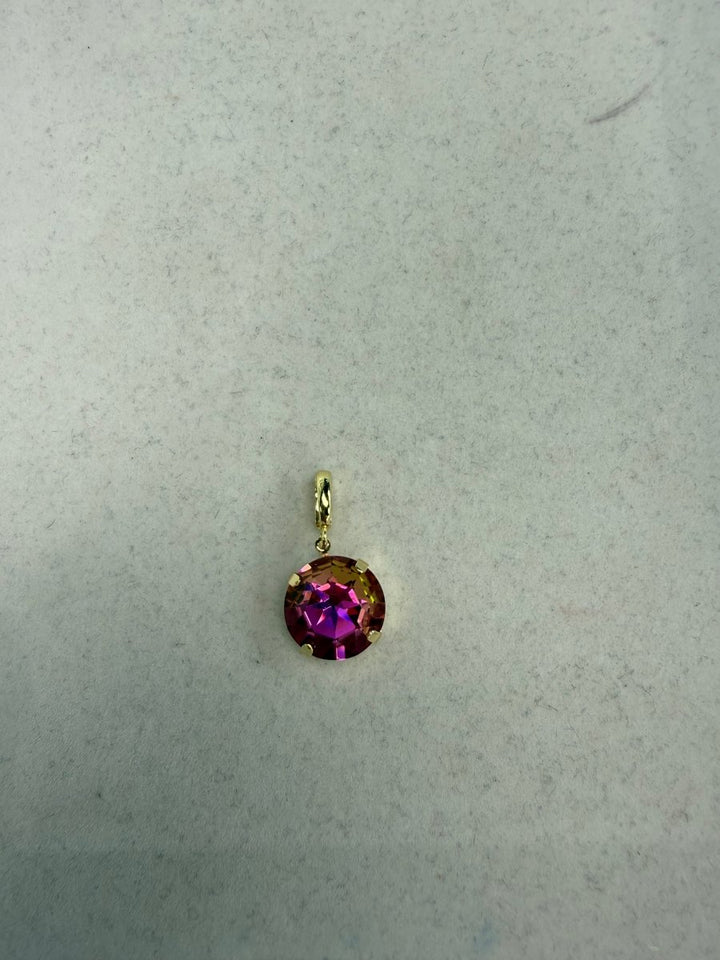 Round Charm 12MM in Candy Pink - Macoma Boutique315 Jewelry