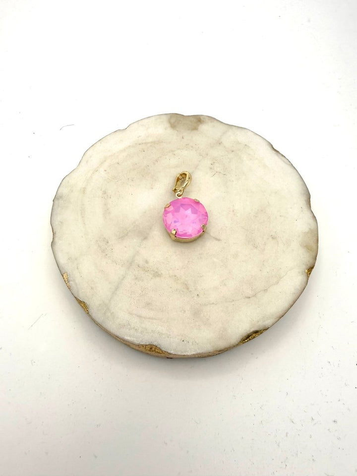 Round Charm 16MM in Berry Pop - Macoma Boutique315 Jewelry