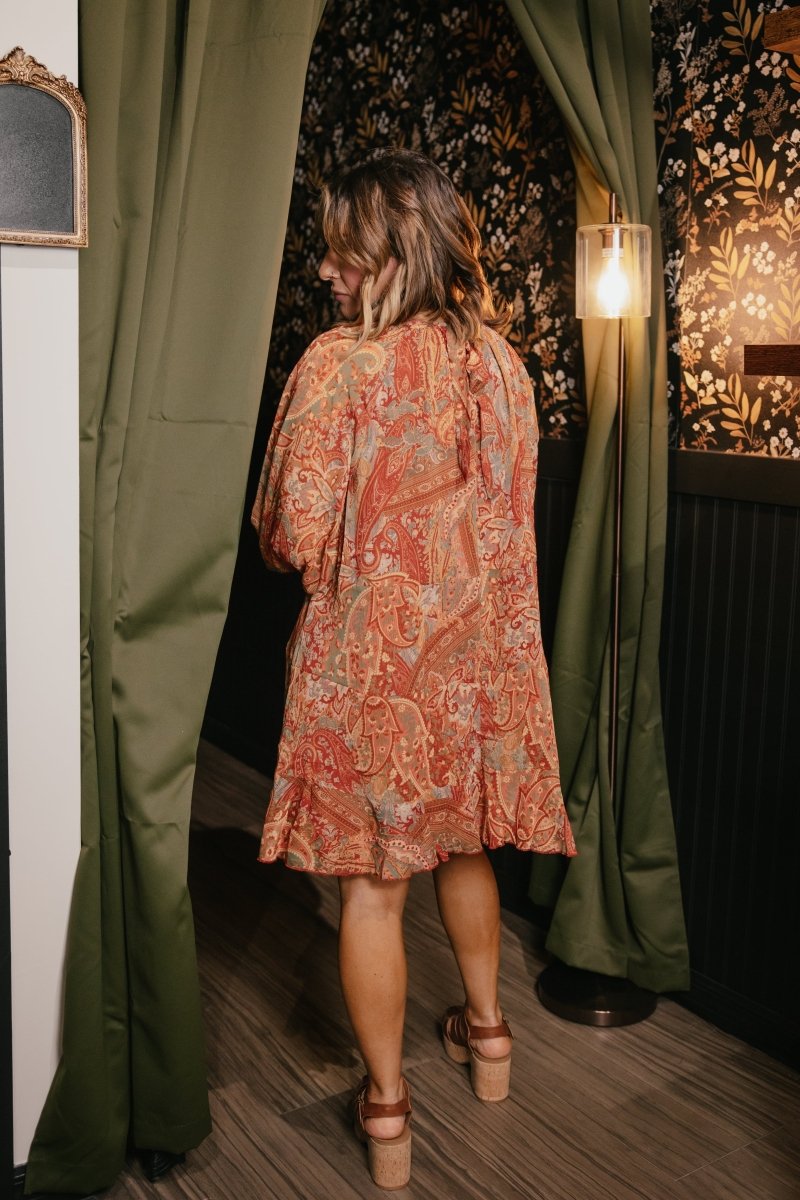 Rust And Romance Dress - Macoma Boutique250 Dresses