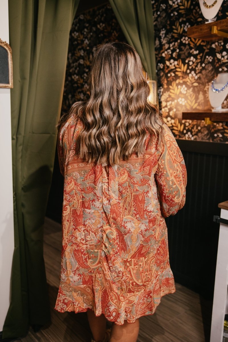 Rust And Romance Dress - Macoma Boutique250 Dresses