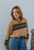 Rustic Bloom Top In Rusted Ochre - Macoma Boutique120 Long Sleeve