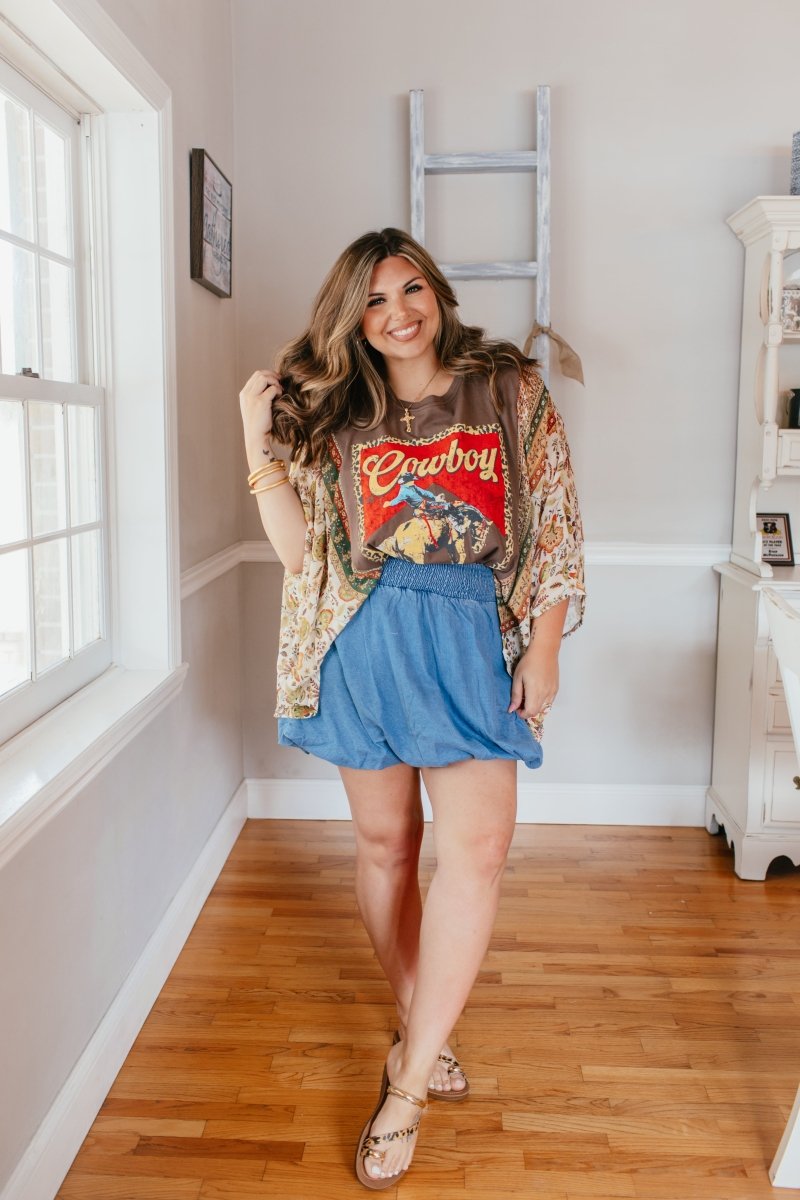 Rustic Rodeo Top - Macoma Boutique100 Short Sleeve