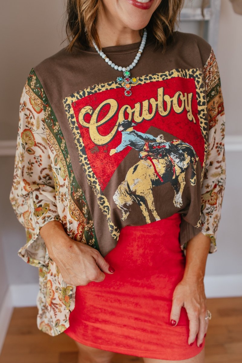 Rustic Rodeo Top - Macoma Boutique100 Short Sleeve