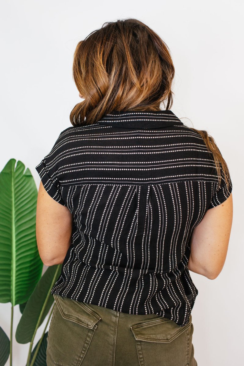Sail Away Stripe Top - FINAL SALE - Macoma Boutique100 Short Sleeve